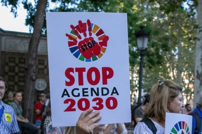 Manifestación contra la Agenda 2030.