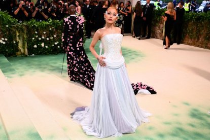 La cantante Ariana Grande acudió a la Met Gala el pasado lunes, 6 de mayo de 2024.