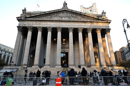 Imagen de la fachada del Tribunal Supremo del Estado de Nueva York en Manhattan.