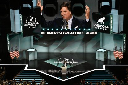 Tucker Carlson en la RNC 2024