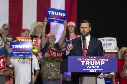 El senador y candidato republicano JD Vance