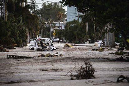 Árboles caídos y daños materiales tras los devastadores efectos del HURACÁN HELEN