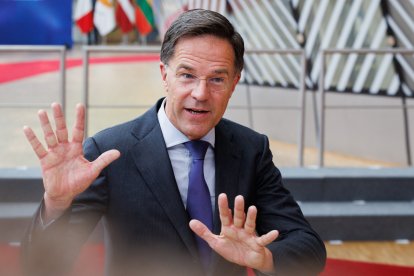 Mark Rutte en Consejo Europeo