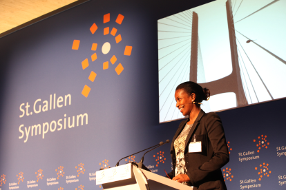 Ayaan Hirsi Ali en la Universidad de St Gallen en el 2011.