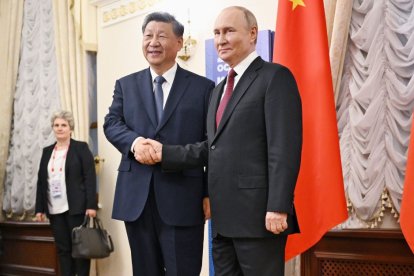 Putin y Xi Jinping en Rusia