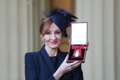 La autora británica JK Rowling