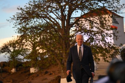 Joe Biden durante su viaje a Angola