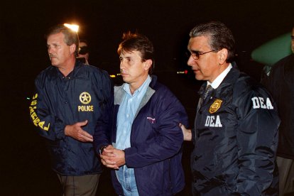 La imagen publicada el 08 de septiembre de 2001 por la DEA