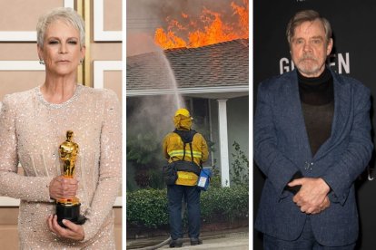 Composición de Mark Hamill y Jamie Lee Curtis son uno de los afectados por los incendios