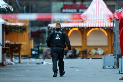 Magdeburg Christmas market after the attack.