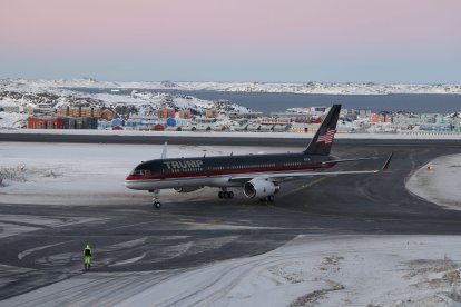 Avión de Trump en Groenlandia