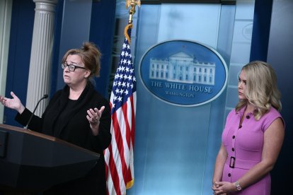 Morin en la sala de prensa de la Casa Blanca/ Brendan Smialowski
