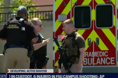 Authorities on the campus of Florida State University.