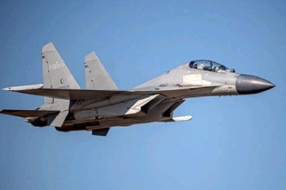 Avión militar chino (imagen ilustrativa)