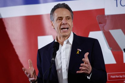 Cuomo en un evento de campaña para alcalde/ Kena Betancur