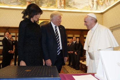 Trump y el papa Francisco se reunieron en el Vaticano en 2017
