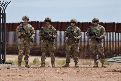 Soldiers at the border