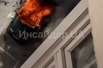 Vehicle explosion in the Moscow region.