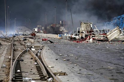 Explosión en el puerto de Shahid Rajaee (Irán)