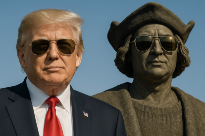 Donald Trump and Christopher Columbus.