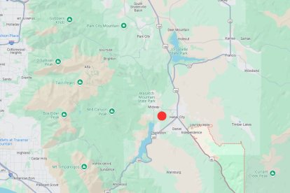 Ubicación aproximada del terremoto en Utah