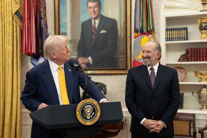 Trump y Lutnick en la Casa Blanca/ Joyce N. Boghosian