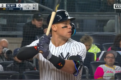 Aaron Judge connects with a home run