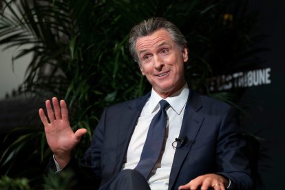 Gavin Newsom at an event in Texas/ Bob Daemmrich