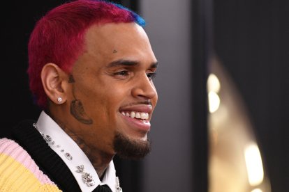 Chris Brown, en los Grammy Awards