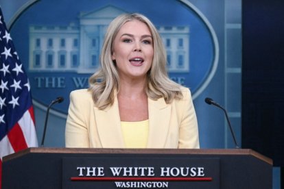 White House press secretary Karoline Leavitt.