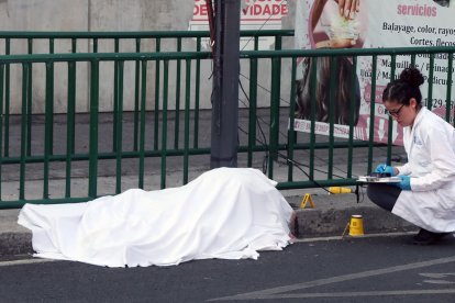 Crime scene in Mexico City