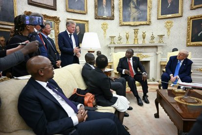 Trump hizo las declaraciones durante la reunión con el presidente sudafricano Cyril Ramaphosa