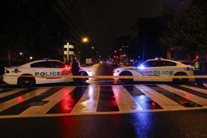 Escena del ataque antisemita en Washington