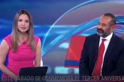 Karina Yapor and Zeev Fragachan in Voz News.