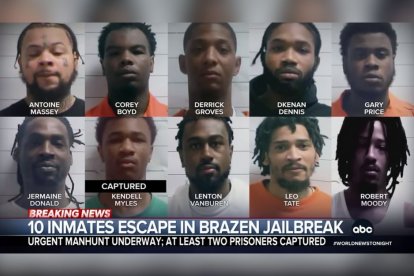 The ten inmates who escaped from a New Orleans prison