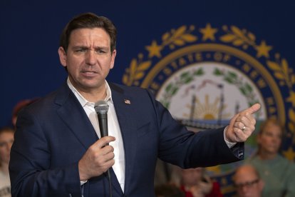 DeSantis during an event in New Hampshire/ Brian Cahn.