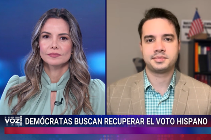 Karina Yapor and Andrés Guilarte in Voz News.