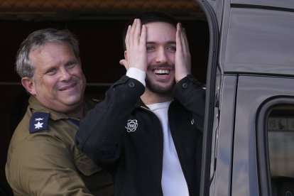 Omer Shem Tov during his release.