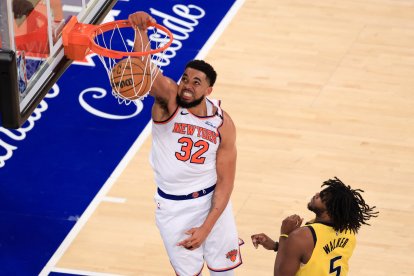Karl-Anthony Towns, one of the Knicks' star players