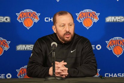 Tom Thibodeau, durante una rueda de prensa