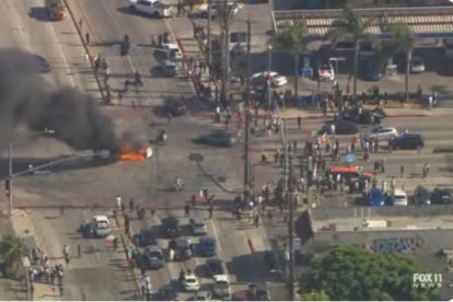 Protest against ICE in Los Angeles