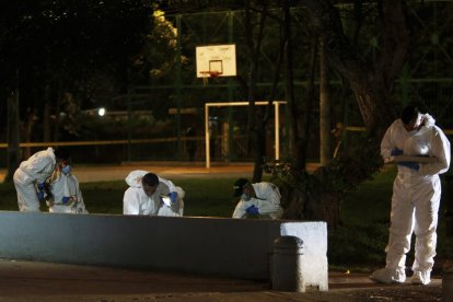 Escena del tiroteo del senador colombiano Miguel Uribe