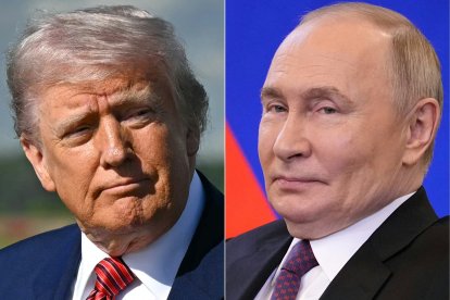 Trump and Putin / Saul Loeb, Pavel Bednyakov