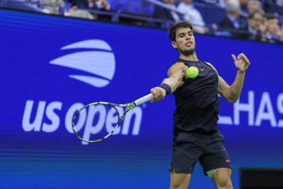 Carlos Alcaraz, en el US Open 2024