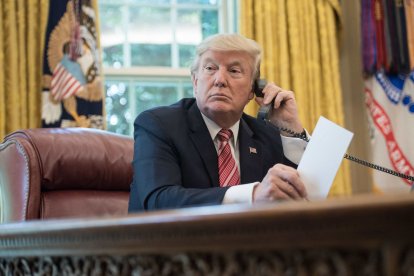 Donald Trump en la Casa Blanca.
