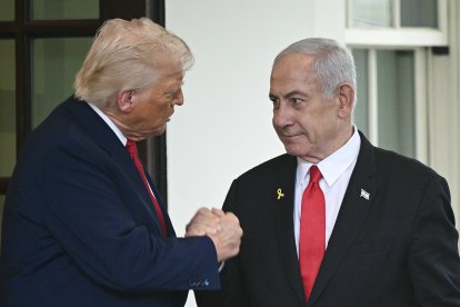 Donald Trump y Benjamin Netanyahu, en la Casa Blanca en abril.