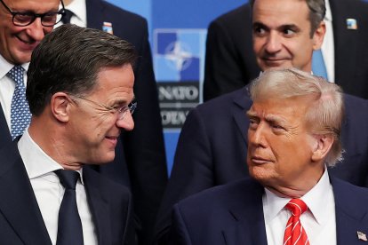 Rutte y Trump en La Haya/ Christian Hartmann