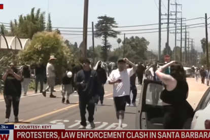 Protesta en California