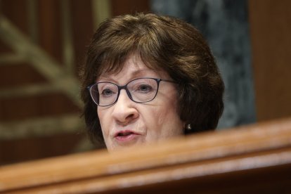 Susan Collins en el Senado/ Alex Wroblewski