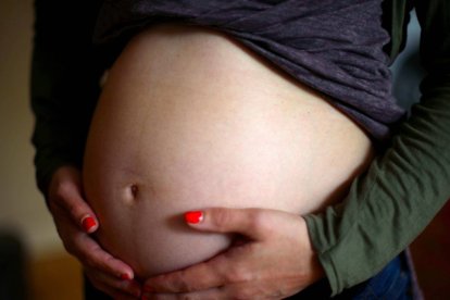 File image of a pregnant woman.
